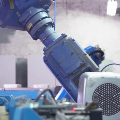 打磨应用厨卫行业：厨具自动化打磨视频案例（JR612打磨机器人）