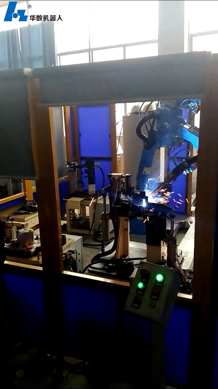 汽摩五金配件自动焊接视频-自动焊接设备-JR612焊接机器人